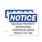 Signmission Railroad Property Trespassing Forbidden OSHA Notice Sign, Plastic, 10in W x 7in L, 2PK OS-2PACK-NS-P-710-L-17974 - alternate 1